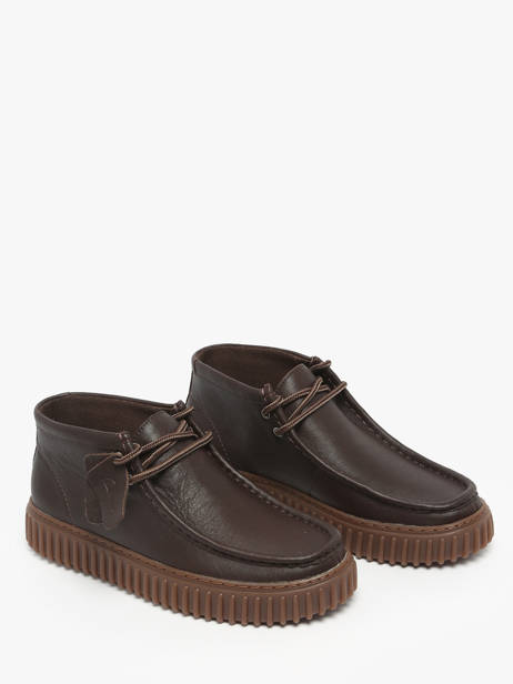 Ankle Derby Shoes Torhill In Leather Clarks Brown men 26183425 other view 2