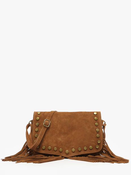 Shoulder Bag Velvet Leather Milano Brown velvet VE241115