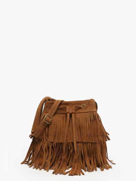 Crossbody Bag Velvet Leather Milano Brown velvet VE241116