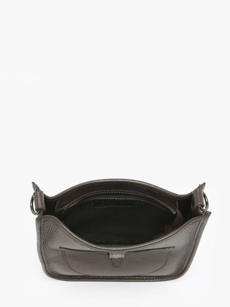 Sac Bandoulière Caviar Cuir Milano Marron caviar CA25067 vue secondaire 3