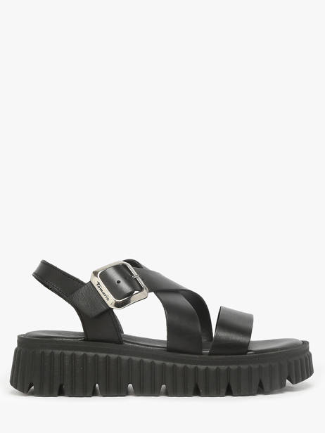 Sandals In Leather Tamaris Black women 44