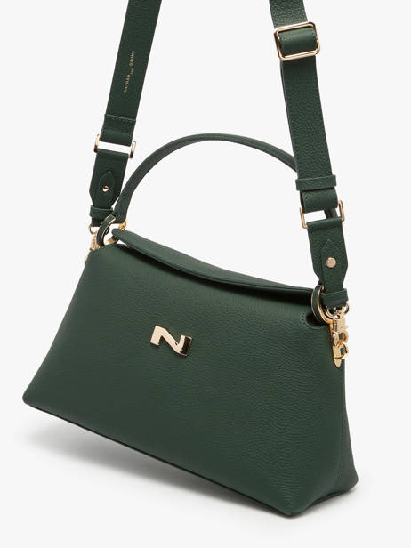 Sac PortÃ© Ã©paule Freesia Cuir Nathan baume Vert eden 4 vue secondaire 2