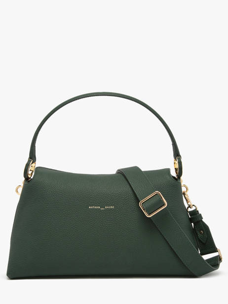 Sac PortÃ© Ã©paule Freesia Cuir Nathan baume Vert eden 4 vue secondaire 4