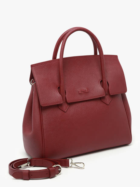 Sac Ã  Main Clara Cuir Nathan baume Rouge nathan 2 vue secondaire 1