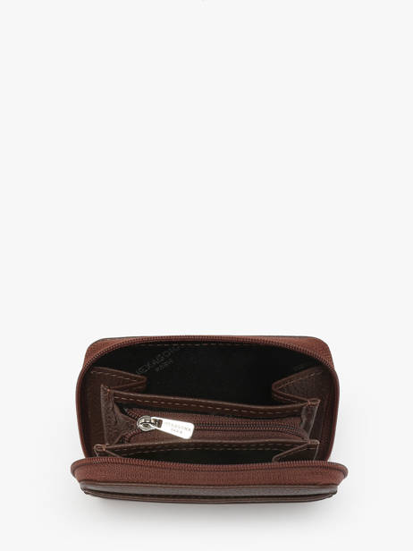 Leather Card Holder Confort Hexagona Brown confort 463042 other view 1