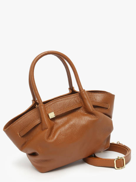 Handbag Caviar Leather Milano Brown caviar CA25063 other view 2