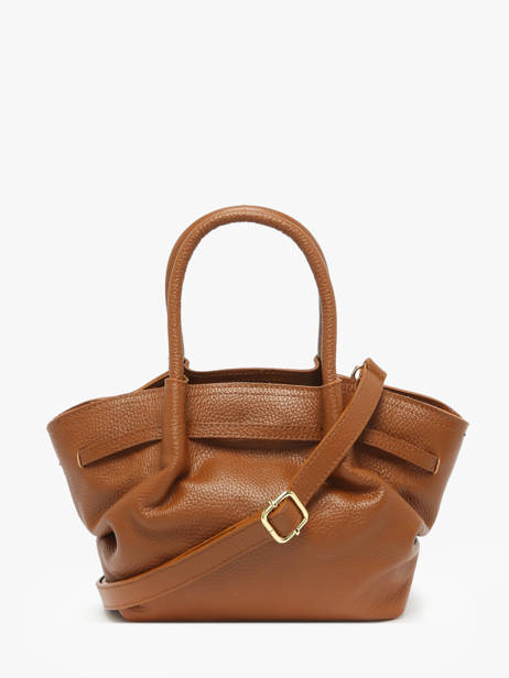 Handbag Caviar Leather Milano Brown caviar CA25063 other view 4