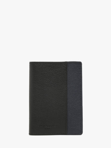 Wallet Leather Hexagona Black duo 687811