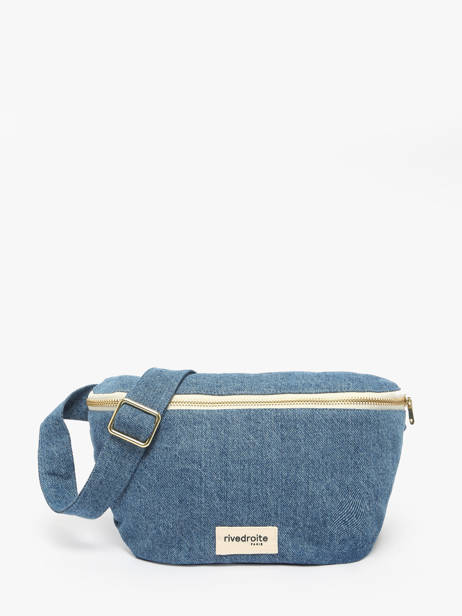 Le Sac Banane Custine Coton Recyclé Rivedroite Bleu timeless CUSTITIM
