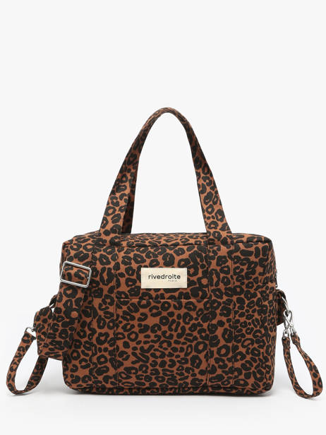 Sac à Main Mini Darcy Coton Recyclé Rivedroite Bleu wild tribe MDARCWIL