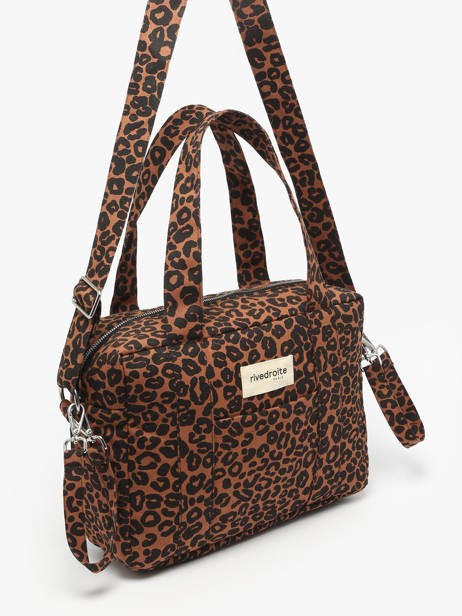 Sac à Main Mini Darcy Coton Recyclé Rivedroite Bleu wild tribe MDARCWIL vue secondaire 2