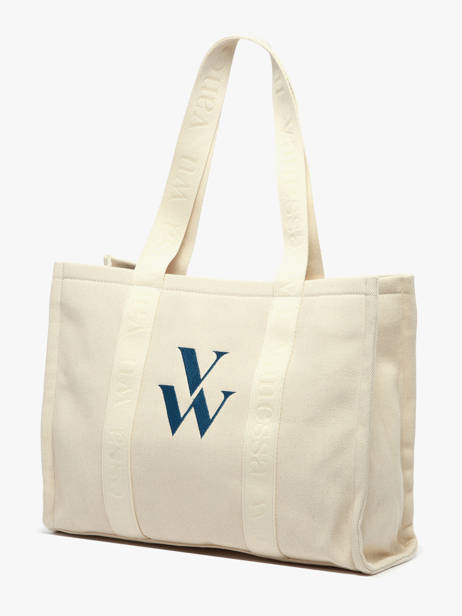 Shoulder Bag Cabas Cotton Vanessa wu Beige cabas MA0135 other view 2