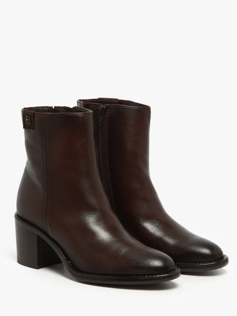Bottines à Talon En Cuir Tamaris Marron women 45 vue secondaire 2