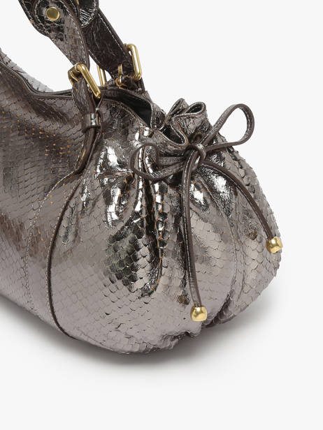 Sac Porté épaule Serpent Cuir Gerard darel Gris serpent DCS01472 vue secondaire 5