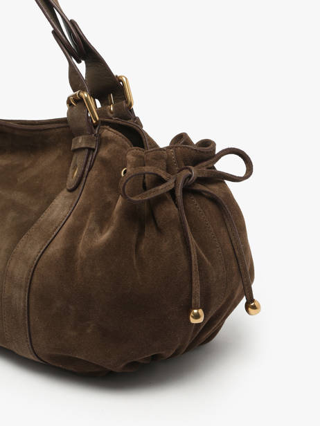 Sac Porté épaule Folk Cuir Gerard darel Vert folk DCS01407 vue secondaire 5