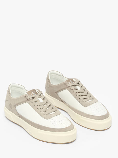 Sneakers In Leather Calvin klein jeans White men YM01354 other view 2