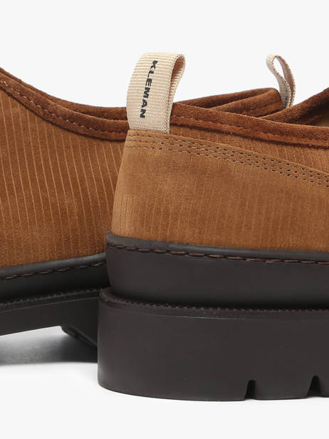 Derby Shoes In Leather Kleman Brown men MAJORV other view 3
