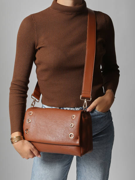 Sac Bandoulière Plum Torrow Marron plum TPLU1B vue secondaire 1
