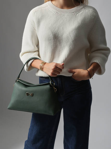 Sac PortÃ© Ã©paule Freesia Cuir Nathan baume Vert eden 4 vue secondaire 1