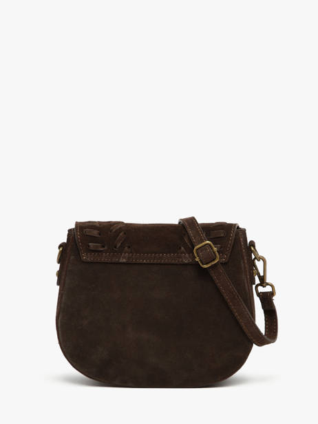 Sac Bandoulière Velvet Cuir Milano Marron velvet VE25062 vue secondaire 4