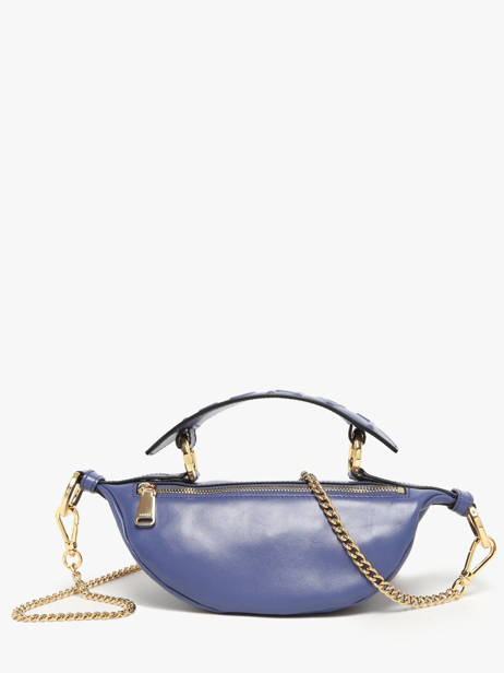 Xs Leather Origami Crossbody Bag Lancel Blue origami A12526 other view 4