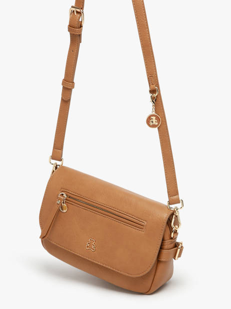 Shoulder Bag Zip Lulu castagnette Brown zip YRONDE other view 2