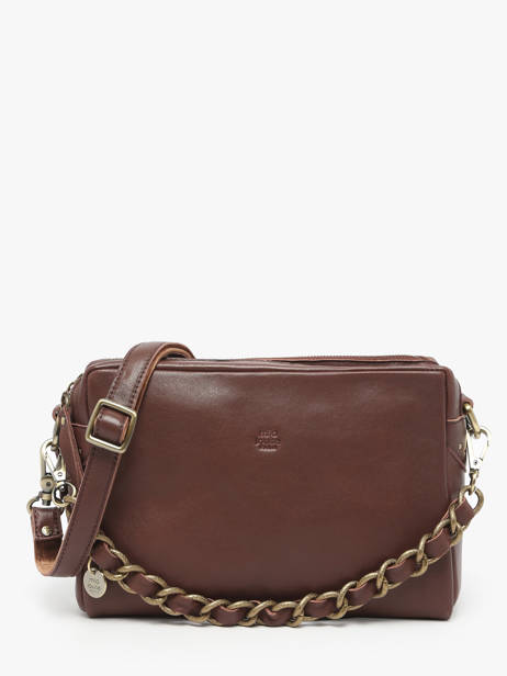 Sac Bandoulière Vintage Cuir Mila louise Beige vintage 23673LC