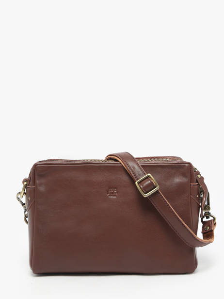 Sac Bandoulière Vintage Cuir Mila louise Beige vintage 23673LC vue secondaire 4