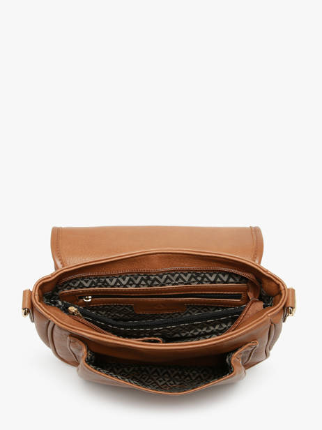 Sac Bandoulière Zip Lulu castagnette Marron zip ZAHAR vue secondaire 3
