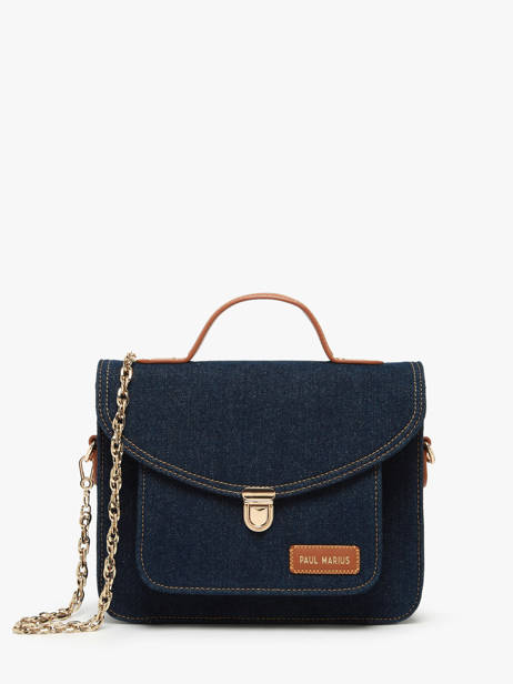 Melle George Denim Brut Crossbody Bag Paul marius Blue denim brut GEOR2DEB