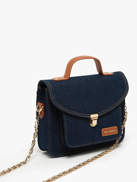 Melle George Denim Brut Crossbody Bag Paul marius Blue denim brut GEOR2DEB other view 2