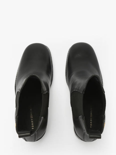 Heeled Boots In Leather Tommy hilfiger Black women 8844BDS other view 4