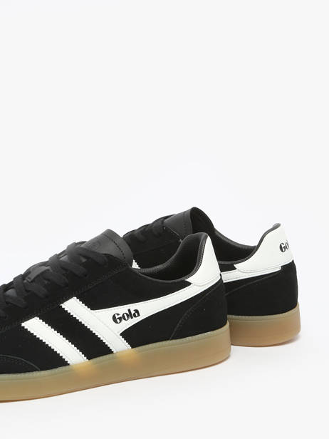 Sneakers In Leather Gola Black men CMB735 other view 2