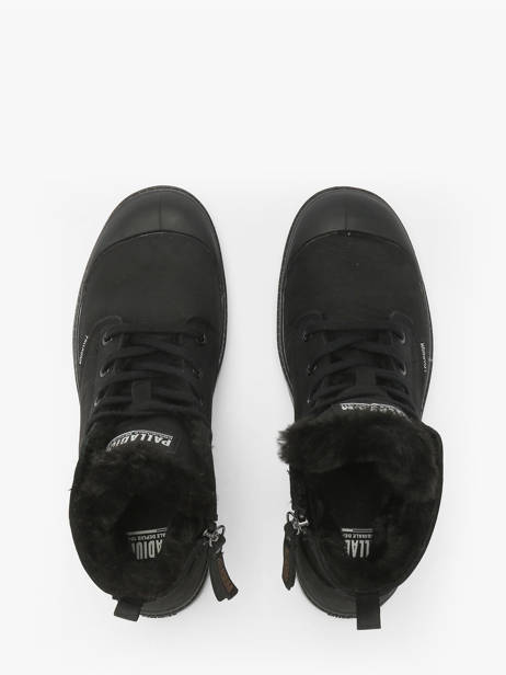 Boots Pampa Hi Zip Wl In Leather Palladium Black women 95982010 other view 4