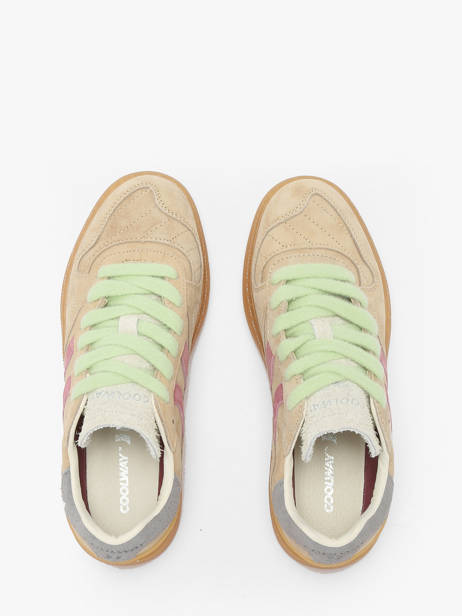 Sneakers In Leather Coolway Beige women 7673297 other view 4