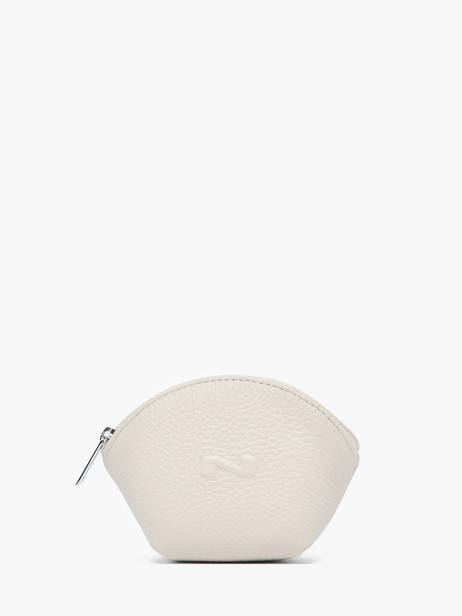 Leather Coin Purse Nathan baume Beige original n 340N