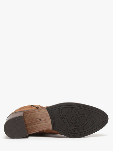 Heeled Boots Tiglon In Leather Mam'zelle Brown women CSIUY48 other view 5