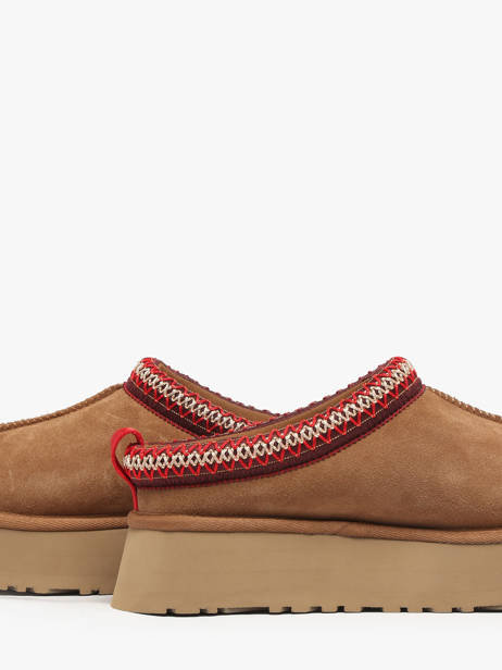 Chaussons Plateforme Tazz Ii En Cuir Ugg Beige accessoires 1174471 vue secondaire 3