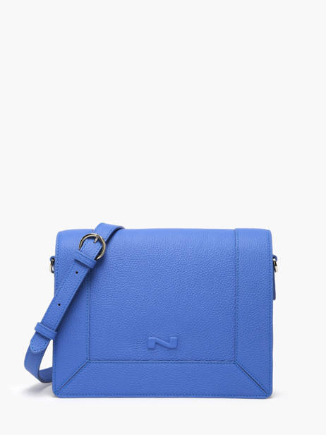 Sac Bandoulière Rotterdam Cuir Nathan baume Bleu mondrian 3