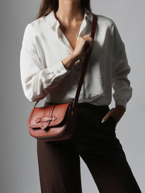 Shoulder Bag Sienna Leather Lancel Red sienna A13718 other view 1