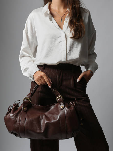 Shoulder Bag Froisse Leather Gerard darel Brown froisse DCS01474 other view 1