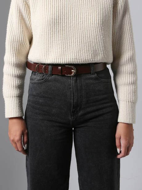 Ceinture Pieces Marron janni 17160106 vue secondaire 1