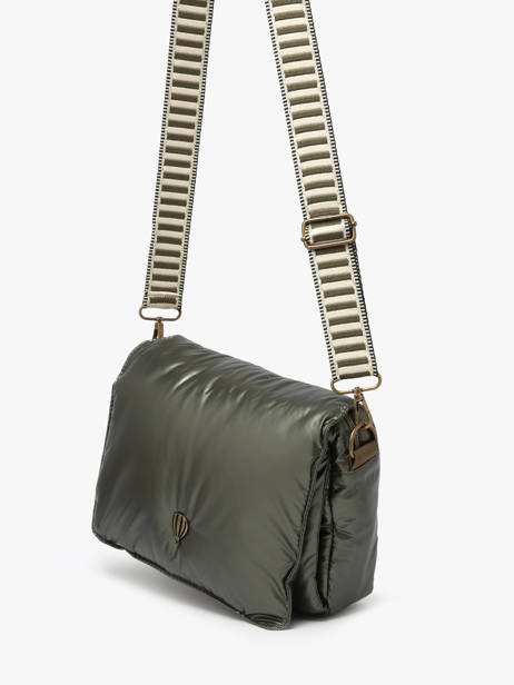 Shoulder Bag Doudoune Le voyage en panier Green doudoune AHP233 other view 2