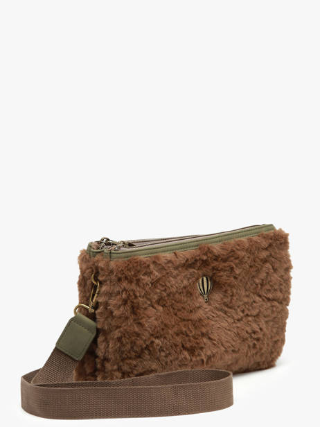 Shoulder Bag Doudou Le voyage en panier Green doudou AHP253 other view 2