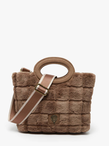 Shoulder Bag Quadri Le voyage en panier Brown quadri AHP271