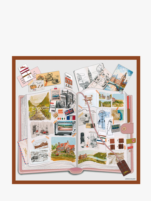 Longchamp Soie gots Scarf Multicolor