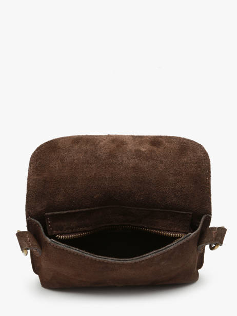 Crossbody Bag Velvet Milano Brown velvet VE260612 other view 3