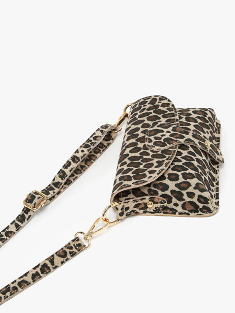 Crossbody Bag Velvet Leopardo Milano Beige velvet leopardo VL260612 other view 2