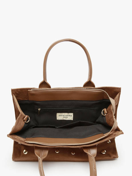 Sac Porté Main A4 Stud David jones Marron stud CM7868 vue secondaire 3