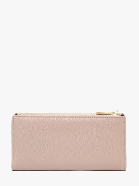 Wallet David jones Pink saffiano P164 other view 3